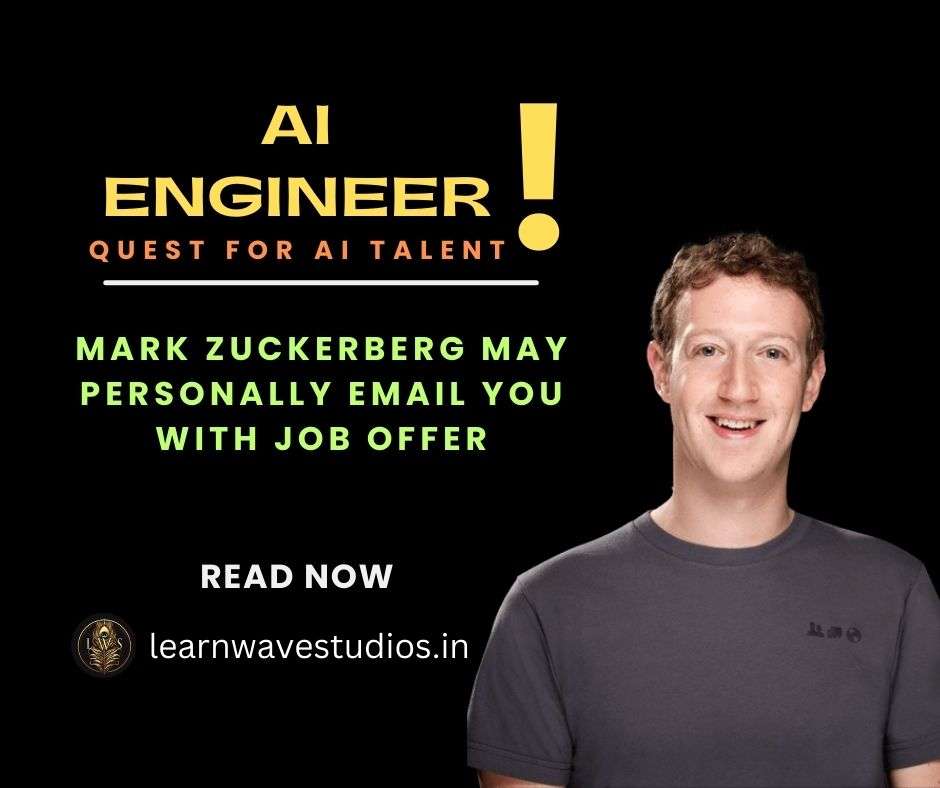 AI Skills in Demand: Mark Zuckerberg's Personal Email Job Offer