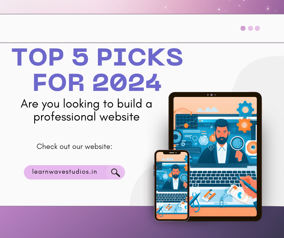 Top 5 Picks - professional website builder