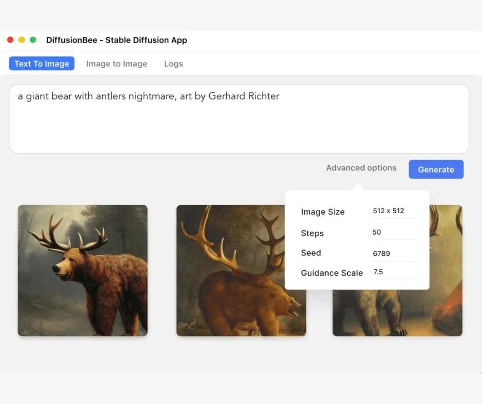 Generate AI Images on Mac with DiffusionBee
